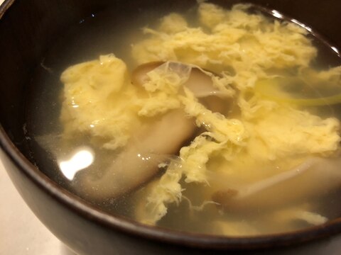 簡単＊しいたけと卵の中華スープ